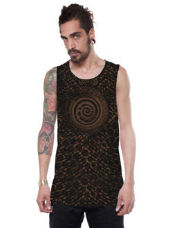 All Over Serpent Black tank 